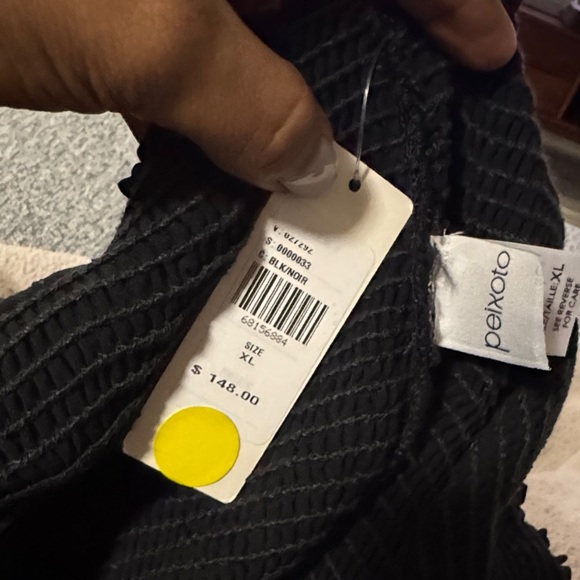 NWT PEIXOTO ANTHROPOLOGIE mini black dress with ruffles XL - Picture 2 of 9